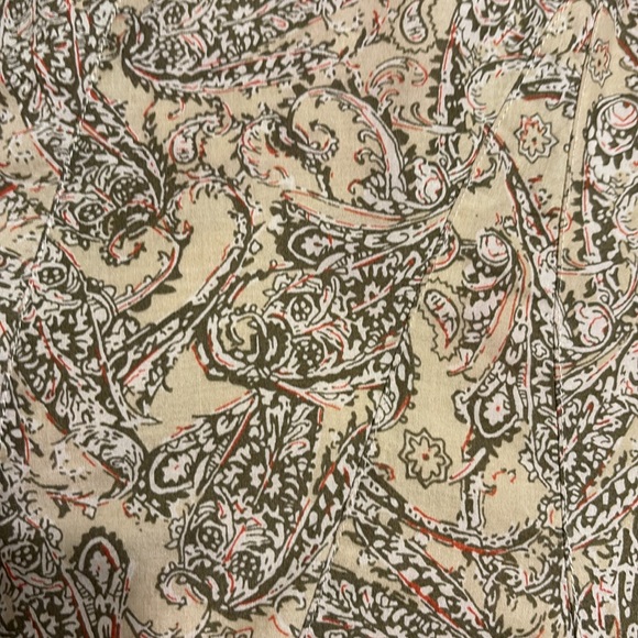 EUC!!🍁FLARED PAISLEY PRINT SKIRT BY CHARTER CLUB - Picture 6 of 8